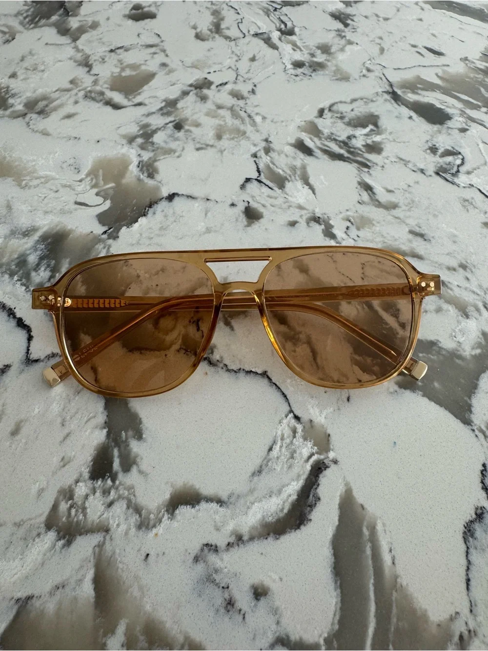 Women's Amber Aviator Sunglasses - Amber Tint